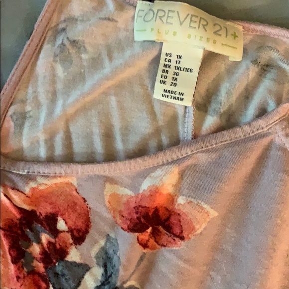 Forever 21 1X Floral Dress Gently Used - Picture 3 of 6